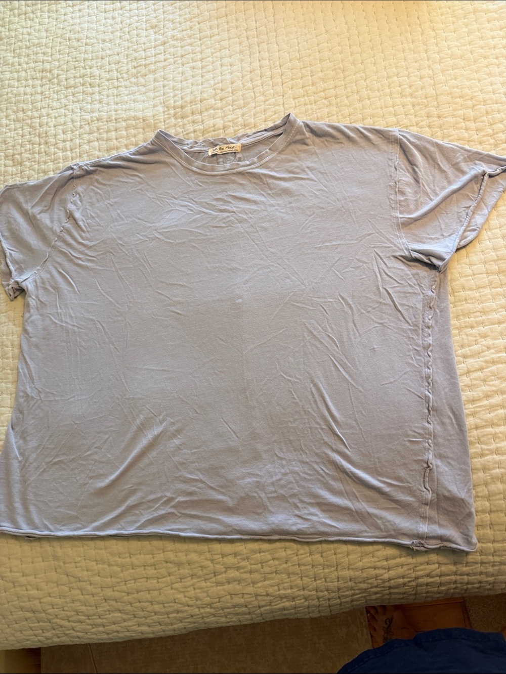 We the Free oversized raw edge tee shirt